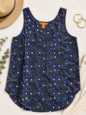 Joe Fresh 100% Silk Leopard Print Tank Top XS